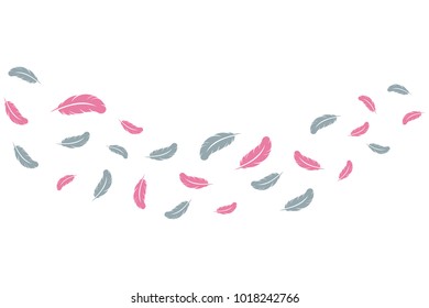 Bird feather icon vector illustration template