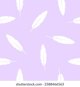 Bird Feather seamless pattern design 