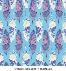 bird feather - vector illustration