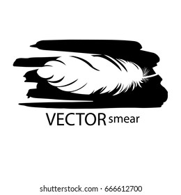 Bird feathers, beautiful texture. Ease and flight. The drawn picture