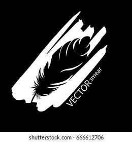 Bird feathers, beautiful texture. Ease and flight. The drawn picture