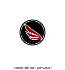 bird feathers logo template