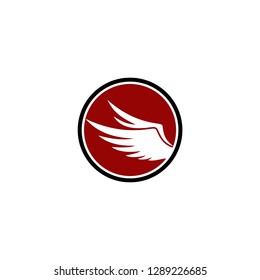 bird feathers logo template