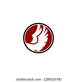 bird feathers logo template