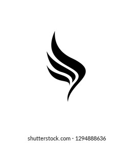 bird feathers logo template