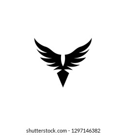 Flying Pen Freedom Writing Logo Design Stock Vector (Royalty Free ...