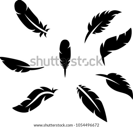 Bird Feathers Vector Illustrator Stock Vector Royalty Free