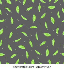 bird feathers vector seamless pattern with gradient