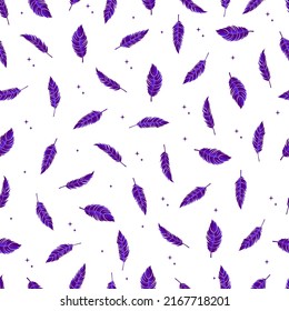 bird feathers vector seamless pattern with gradient