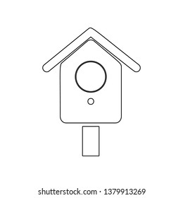 bird feeder icon. Element of Garden for mobile concept and web apps icon. Outline, thin line icon for website design and development, app development