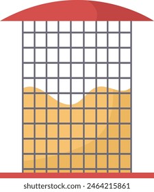 Ilustración vectorial de iconos de alimentador de pájaros