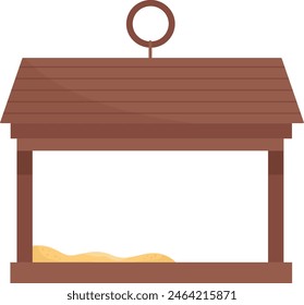 Ilustración vectorial de iconos de alimentador de pájaros