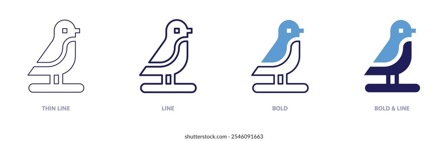 Bird feeders icon in 4 different styles. Thin Line, Line, Bold, and Bold Line. Duotone style. Editable stroke.