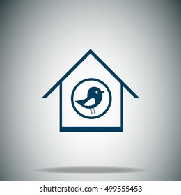 Bird feeders vector icon