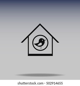 Bird feeders vector icon