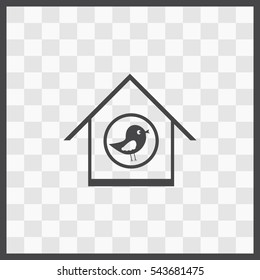 Bird feeders vector icon. Isolated illustration. Business picture.