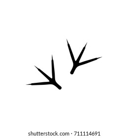 Bird feet vector icon