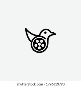 Bird Film Production Modern Business Logo