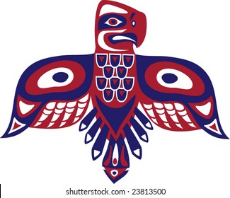 Bird - First Nation art stylization