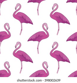 bird flamingo pattern