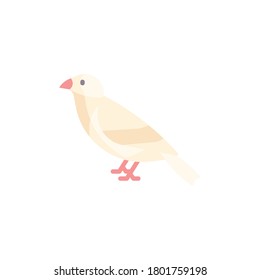 Bird flat icon, isolated on white background