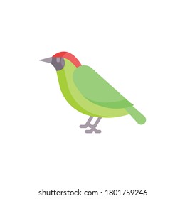 Bird flat icon, isolated on white background