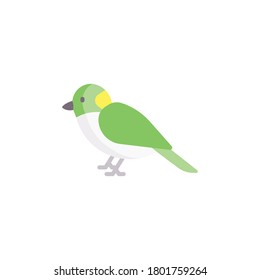 Bird flat icon, isolated on white background