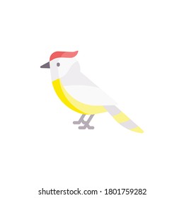Bird flat icon, isolated on white background