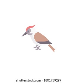 Bird flat icon, isolated on white background