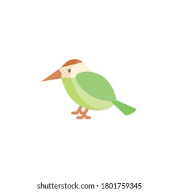 Bird flat icon, isolated on white background