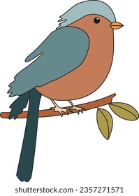 Bird flat illustration vector art