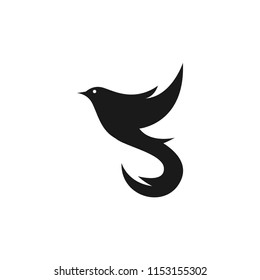 Bird Flat Logo Template Design
