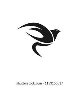 Bird Flat Logo Template Design