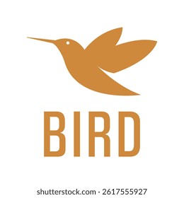 bird flat minimalist logo design