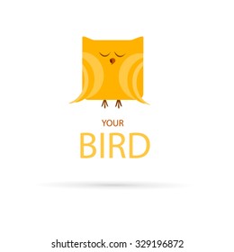 Bird flat style for your design , icon, avatar, character .