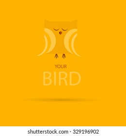 Bird flat style for your design , icon, avatar, character .