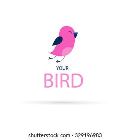 Bird flat style for your design , icon, avatar, character .