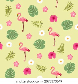 A bird and floral background for wallpaper theme