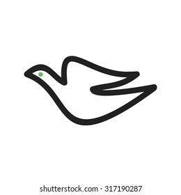 Bird, fly, animal icon vector image. Can also be used for summer, recreation and fun. Suitable for use on mobile apps, web apps and print media.