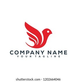 Bird Fly Creative Logo Modern Simple Vector Editable Template Luxury