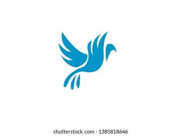 Bird Fly Creative Logo Modern Simple Vector Editable Template. Creative bird fly logo design.