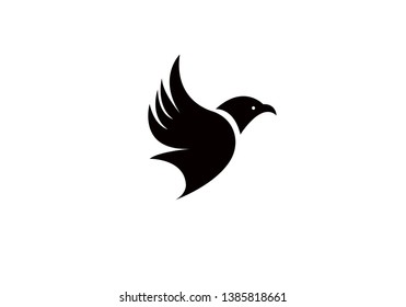 Bird Fly Creative Logo Modern Simple Vector Editable Template. Creative bird fly logo design.