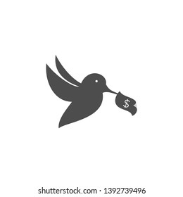 bird fly icon logo vector