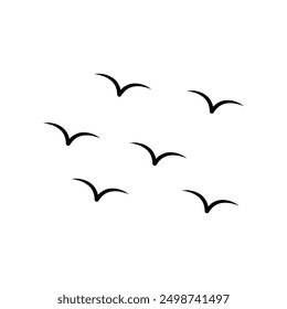 bird fly icon vector design silhouette style