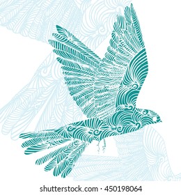 Bird fly illustration