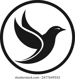  Bird Fly Logo symbol vector illustration