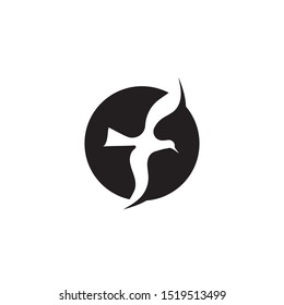 Bird fly  Logo Template vector illustration design
