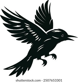 Bird fly silhouette vector fail