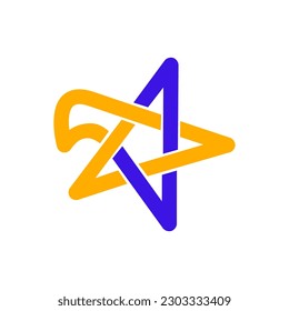 bird fly star line logo