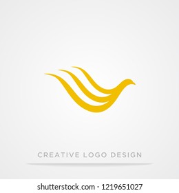 bird fly vector logo design for business, transportation, or beuaty company.